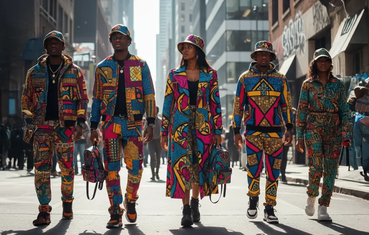 Fashionable friends expressing personal style together