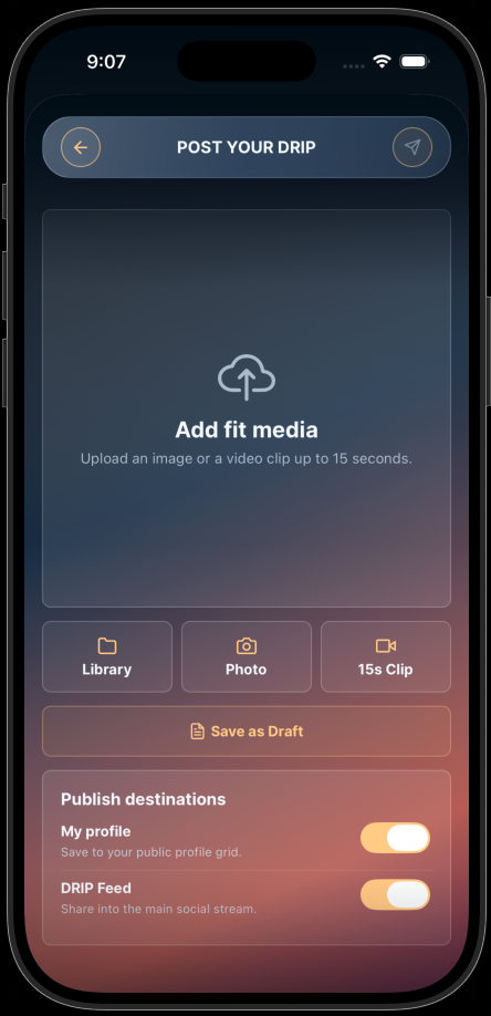 Every member can add to the culture. screen in the DRIP app